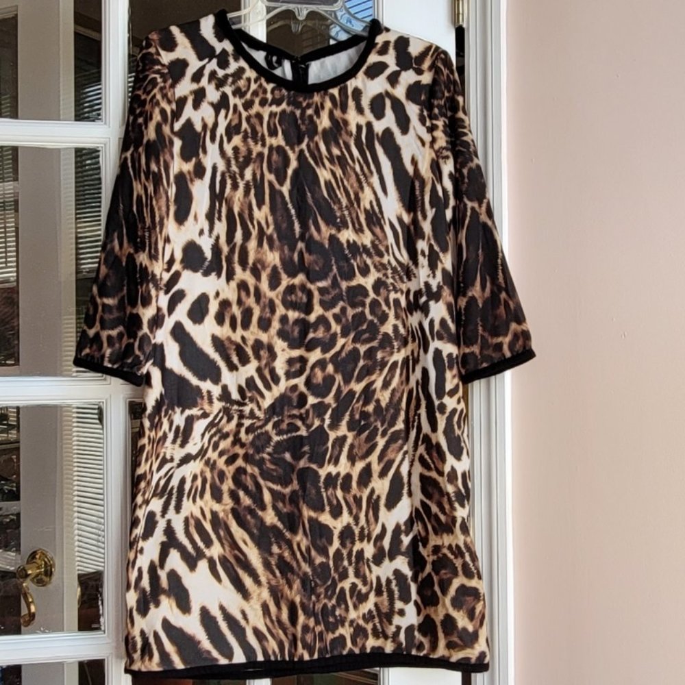 Mango Animal Printed Dress Size Medium